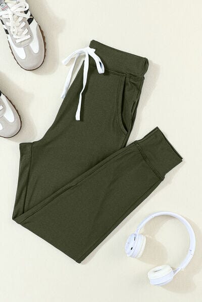 Drawstring Joggers with Pockets - Sydney So Sweet