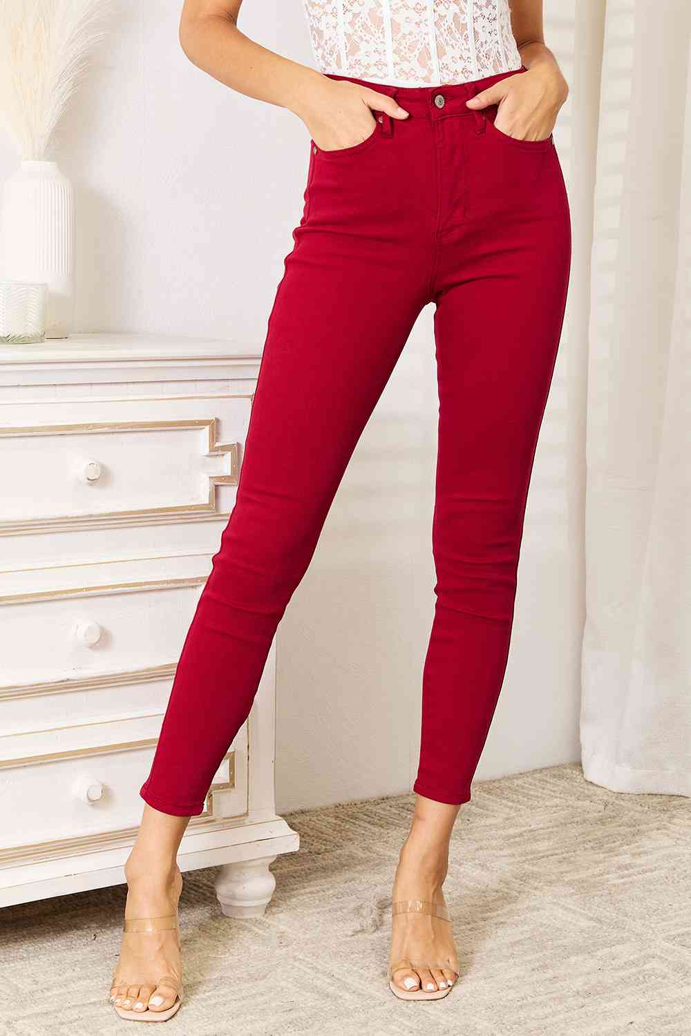 Judy Blue Full Size High Waist Tummy Control Skinny Jeans - Sydney So Sweet