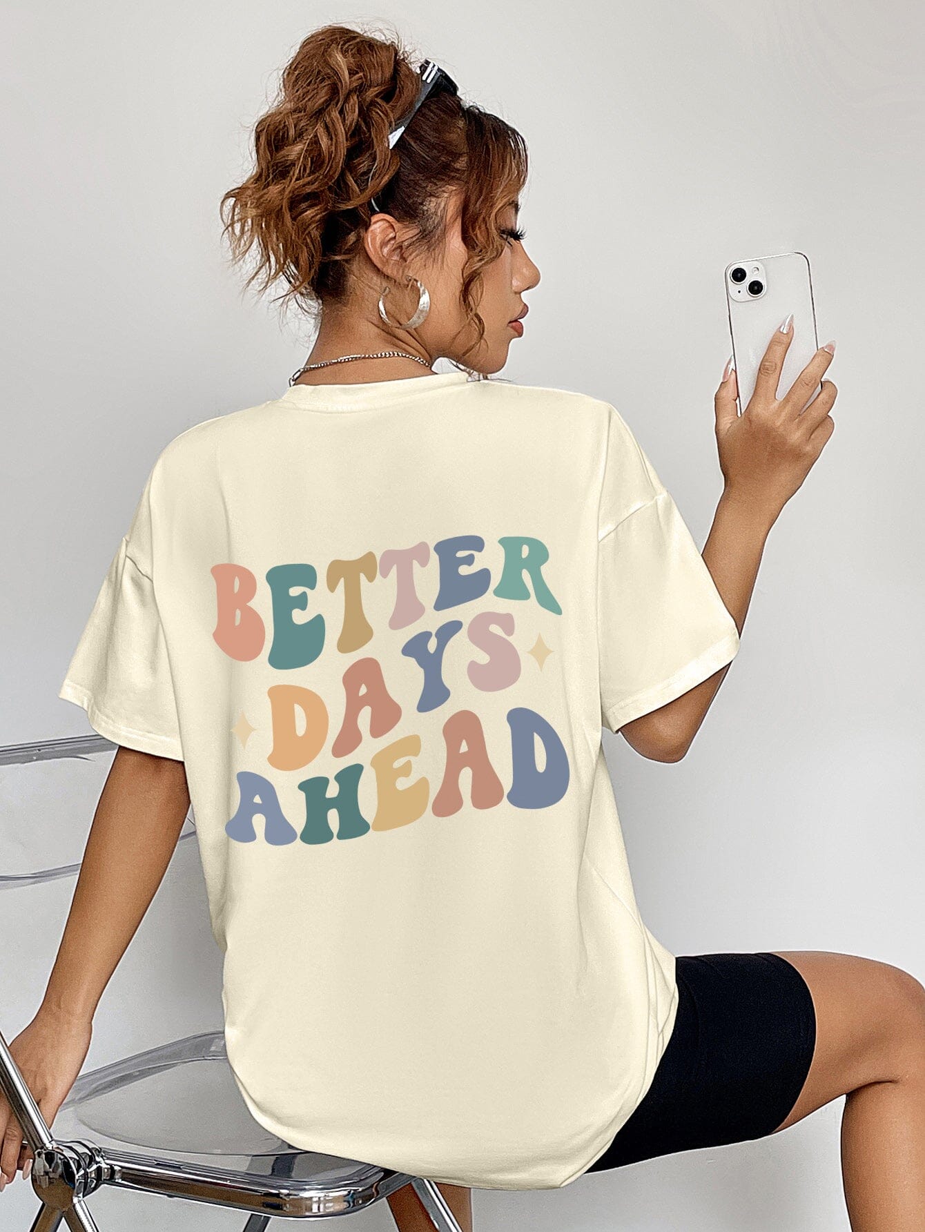 BETTER DAYS AHEAD Round Neck T-Shirt - Sydney So Sweet