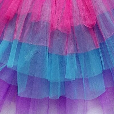Hot Pink, Neon Blue, Purple 6 Layer Tutu Skirt Costume for Girls, Women,  Plus