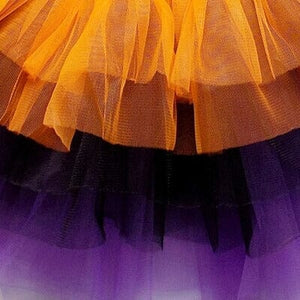 Orange, Black & Purple 6 Layer Tutu Skirt Costume for Girls, Women, Plus - Sydney So Sweet