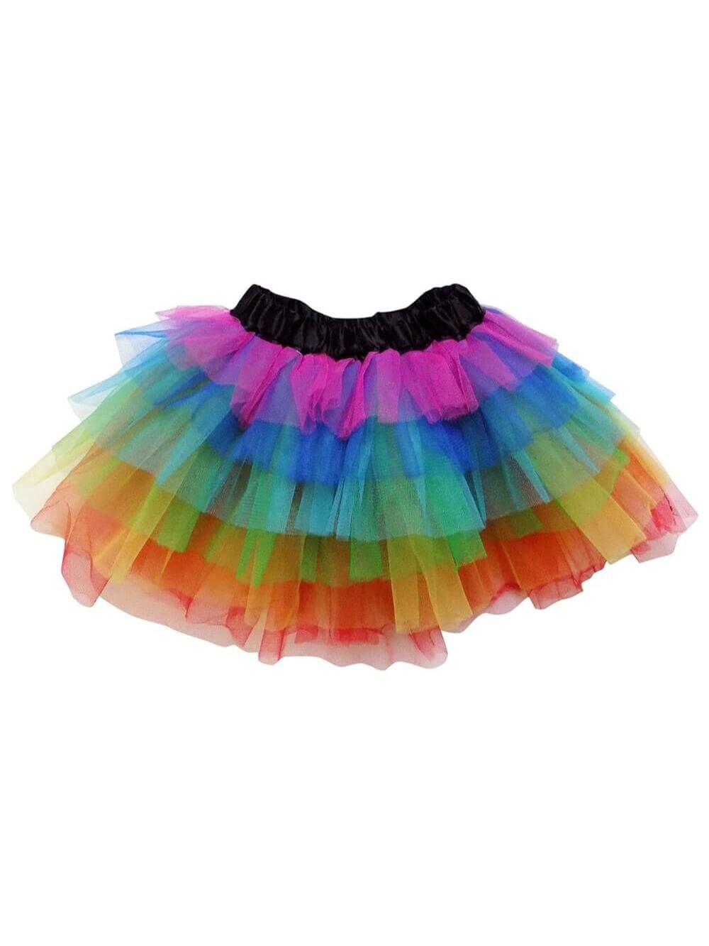 Rainbow 6 Layer Tutu Skirt Costume for Girls, Women, Plus - Sydney So Sweet