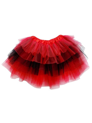 Red and Black 6 Layer Tutu Skirt Ladybug Costume for Girls, Women, Plus - Sydney So Sweet