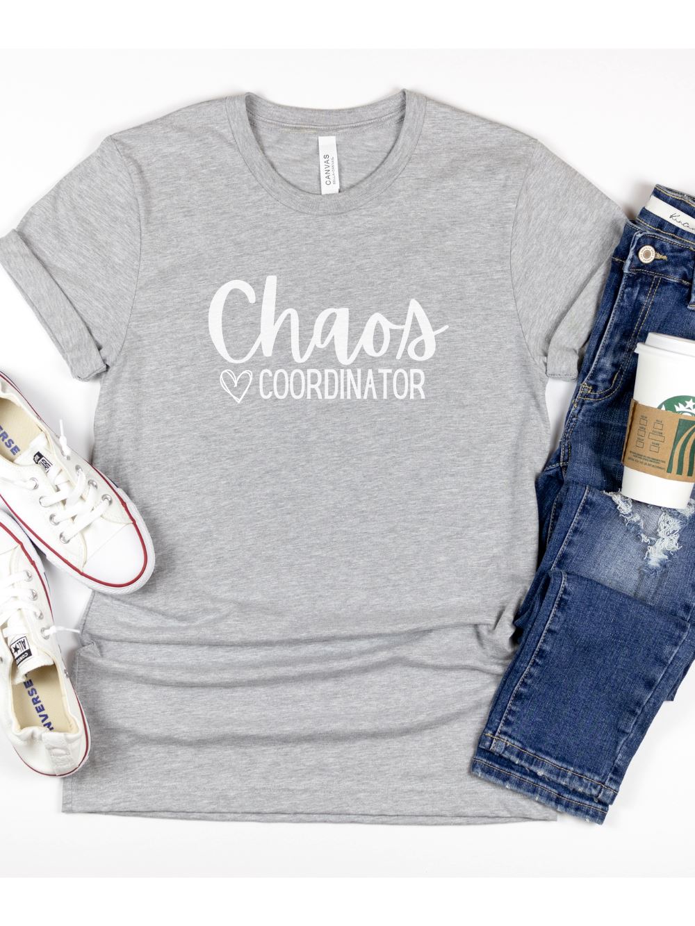Chaos Coordinator Mom T-Shirt Bella + Canvas Unisex Jersey Short Sleeve Tee - Many Colors - Sydney So Sweet
