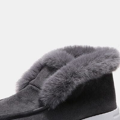 Furry Suede Snow Boots - Sydney So Sweet