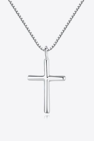 Cross Pendant 925 Sterling Silver Necklace - Sydney So Sweet