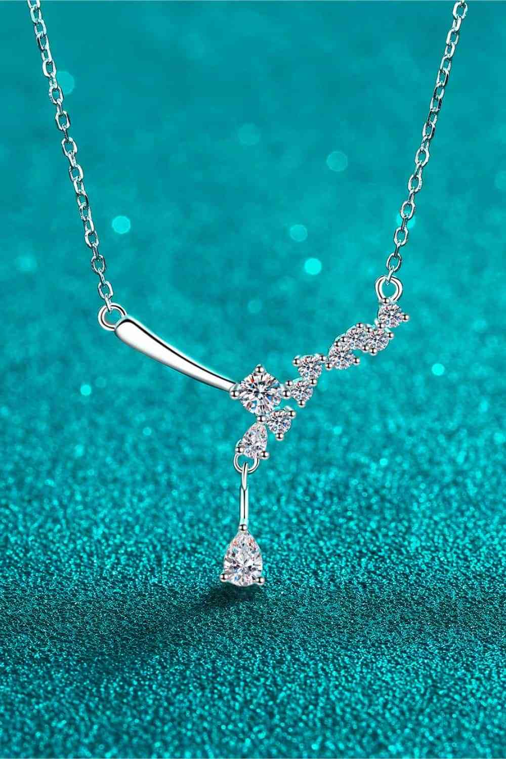 1 Carat Moissanite 925 Sterling Silver Necklace - Sydney So Sweet