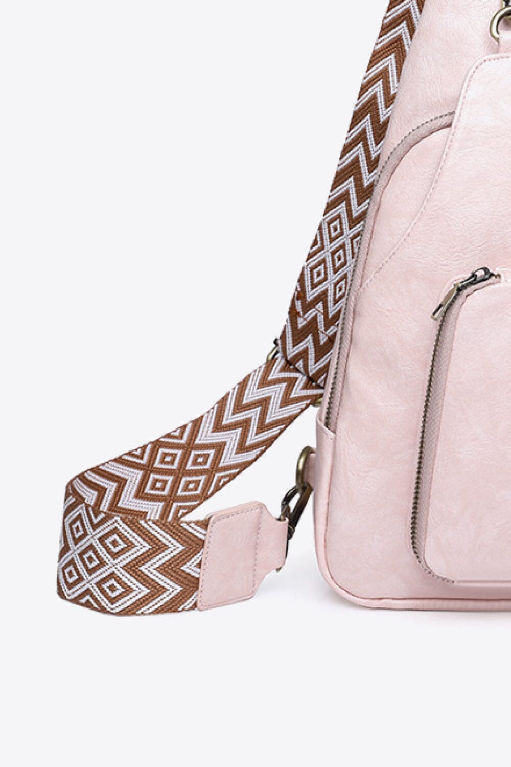 Take A Trip PU Leather Sling Bag - Sydney So Sweet