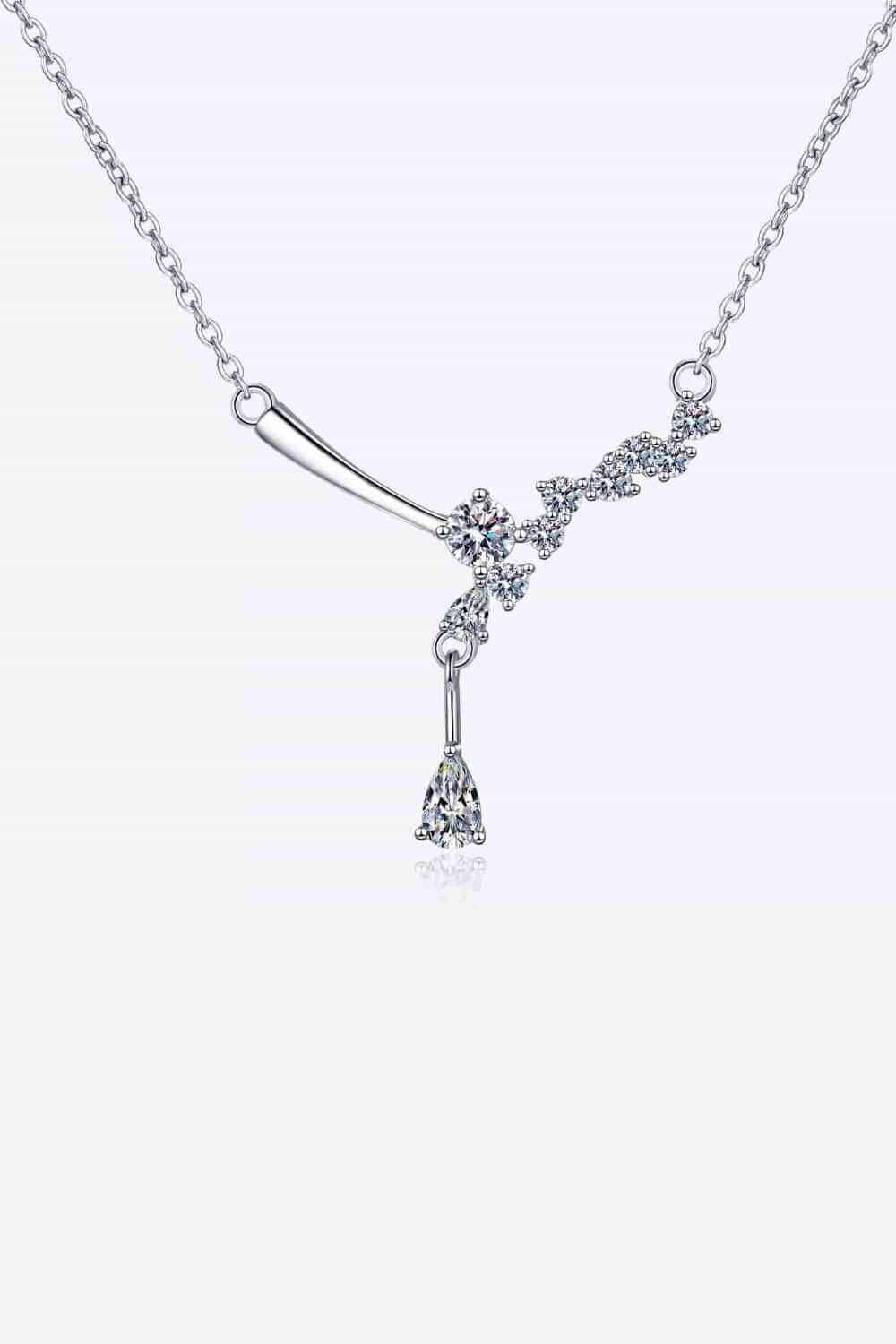 1 Carat Moissanite 925 Sterling Silver Necklace - Sydney So Sweet