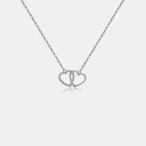 Heart Shape Spring Ring Closure Necklace - Sydney So Sweet