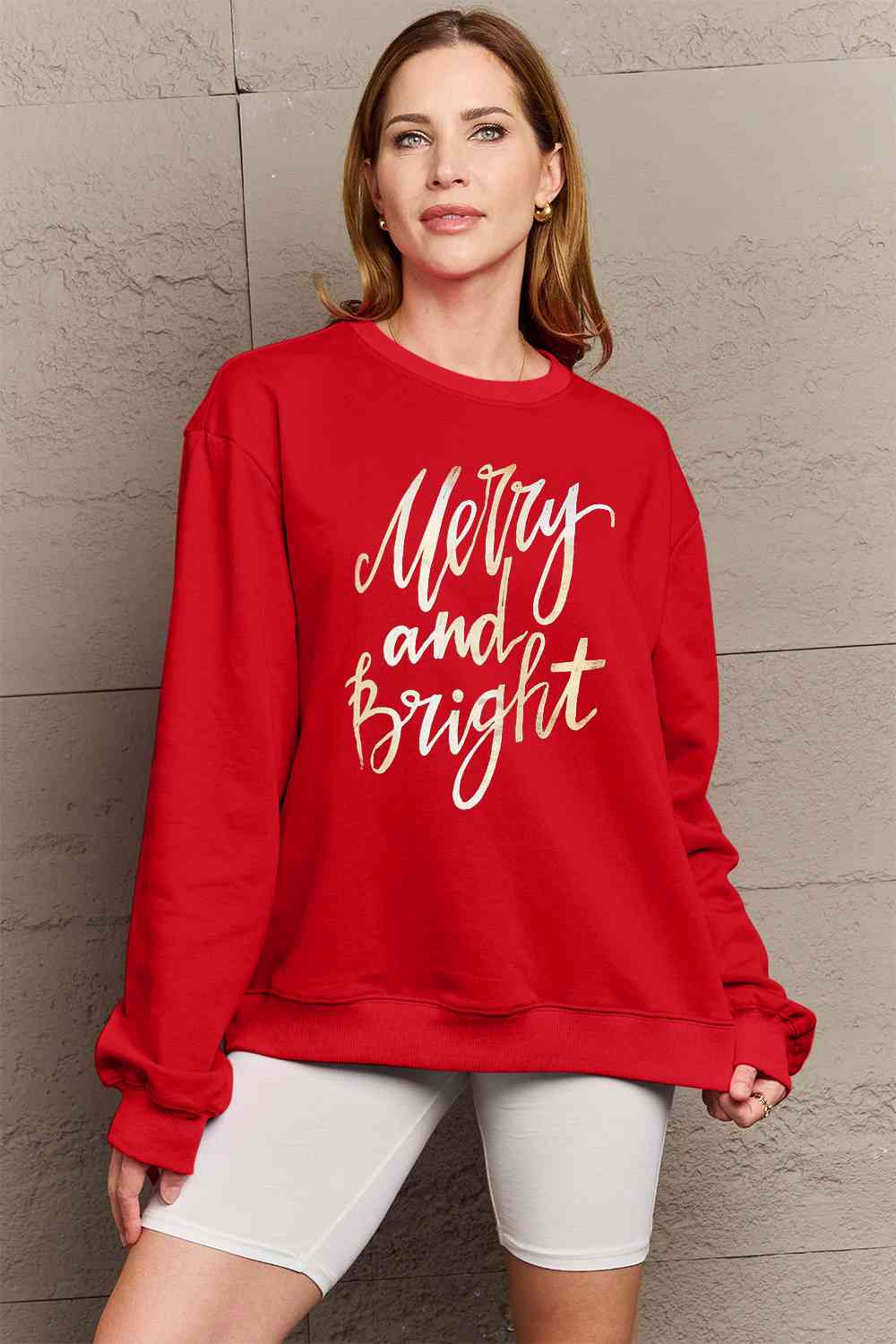 MERRY AND BRIGHT Graphic Sweatshirt - Sydney So Sweet