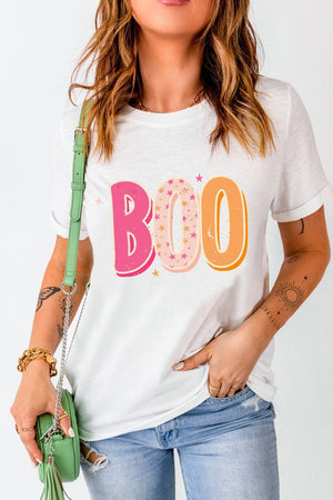Pink & Orange BOO Graphic T-Shirt - Sydney So Sweet