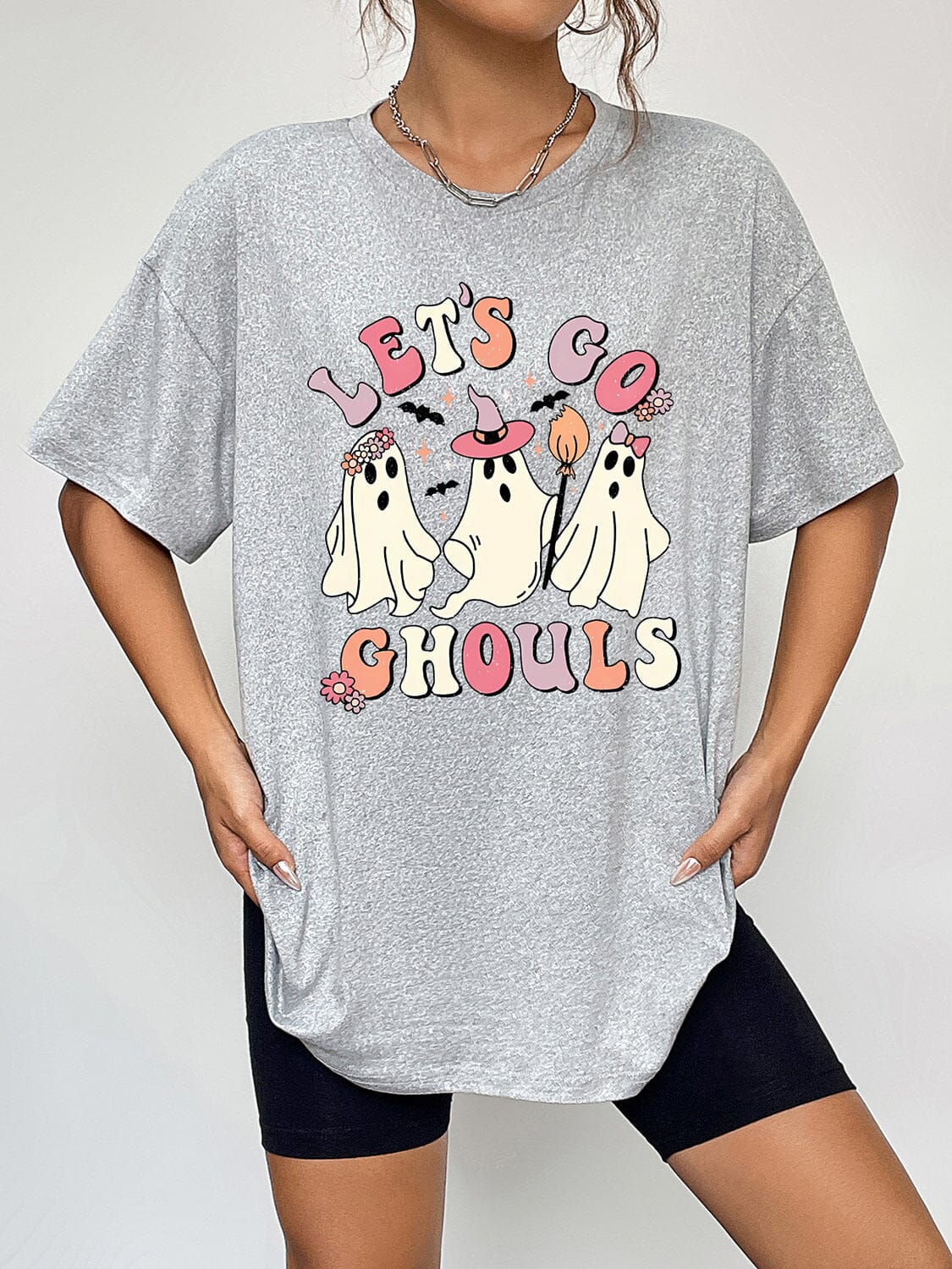 LET'S GO GHOULS Ghost Halloween Graphic T-Shirt - Sydney So Sweet