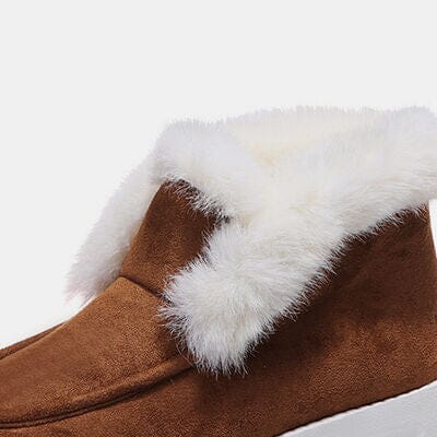 Furry Suede Snow Boots - Sydney So Sweet