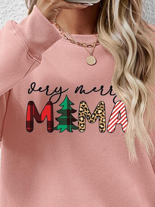 Very Merry Mama Long Sleeve Graphic Sweatshirt - Sydney So Sweet