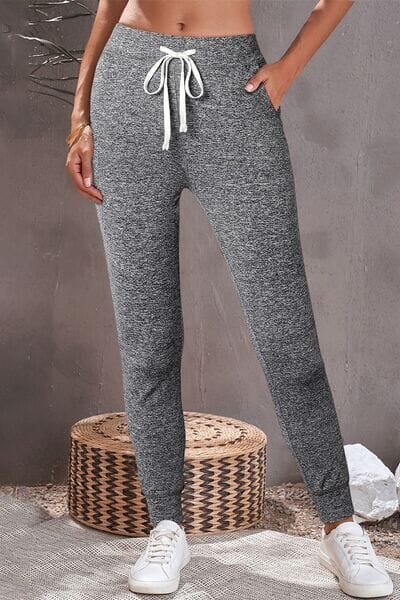 Drawstring Joggers with Pockets - Sydney So Sweet