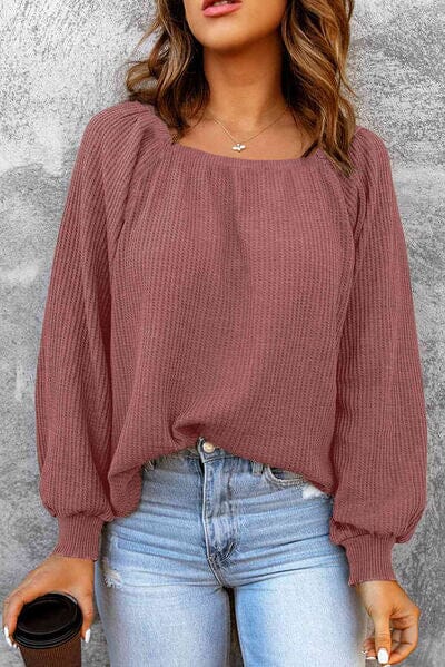 Square Neck Raglan Sleeve T-Shirt - Sydney So Sweet