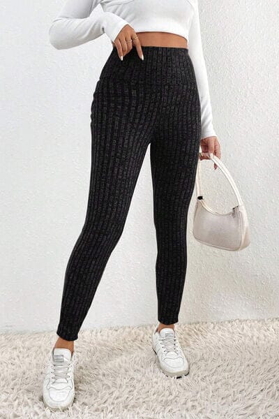 Ribbed High Waist Leggings - Sydney So Sweet