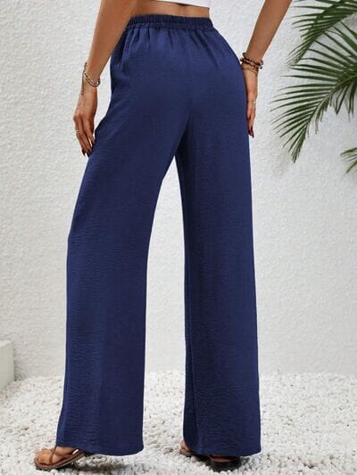 Wide Leg Drawstring Pants - Sydney So Sweet