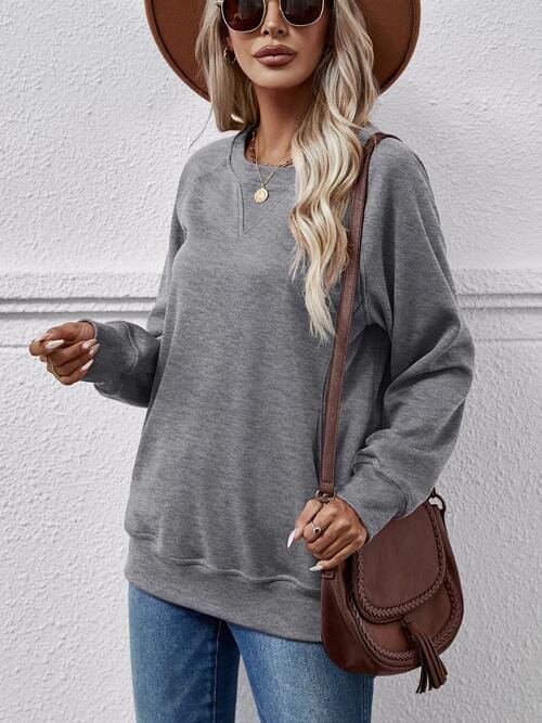 Round Neck Long Sleeve Sweatshirt - Sydney So Sweet