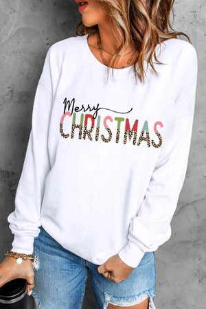 MERRY CHRISTMAS Graphic Sweatshirt - Sydney So Sweet