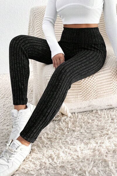 Ribbed High Waist Leggings - Sydney So Sweet