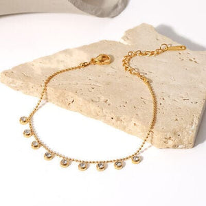 Zircon 18K Gold-Plated Necklace - Sydney So Sweet