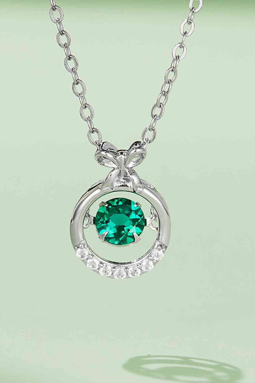 Lab-Grown Emerald Pendant Necklace - Sydney So Sweet