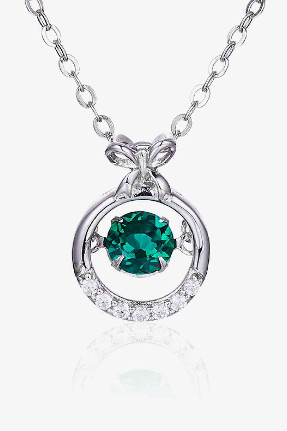 Lab-Grown Emerald Pendant Necklace - Sydney So Sweet