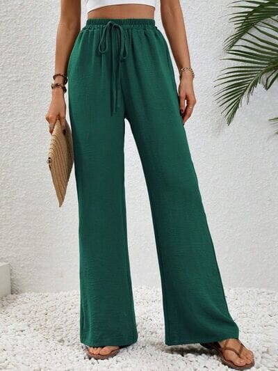 Wide Leg Drawstring Pants - Sydney So Sweet