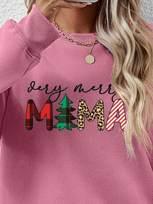 Very Merry Mama Long Sleeve Graphic Sweatshirt - Sydney So Sweet