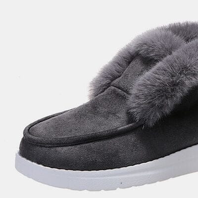 Furry Suede Snow Boots - Sydney So Sweet