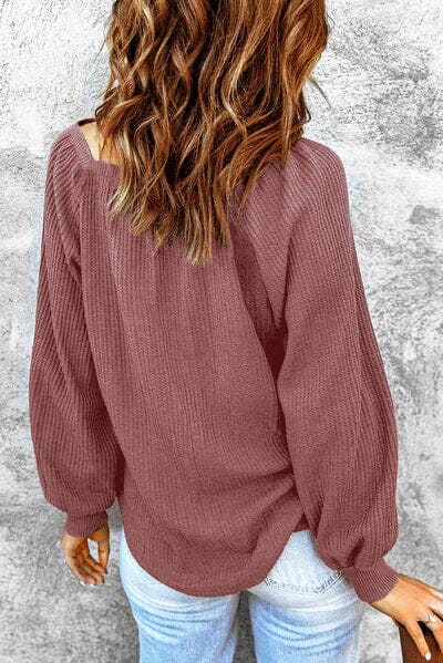 Square Neck Raglan Sleeve T-Shirt - Sydney So Sweet