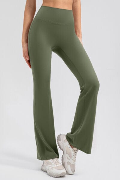 High Waist Straight Active Pants - Sydney So Sweet