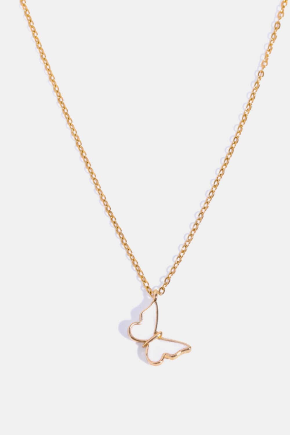 Butterfly Pendant Copper 14K Gold-Plated Necklace - Sydney So Sweet