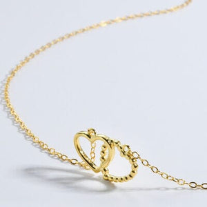 Heart Shape Spring Ring Closure Necklace - Sydney So Sweet