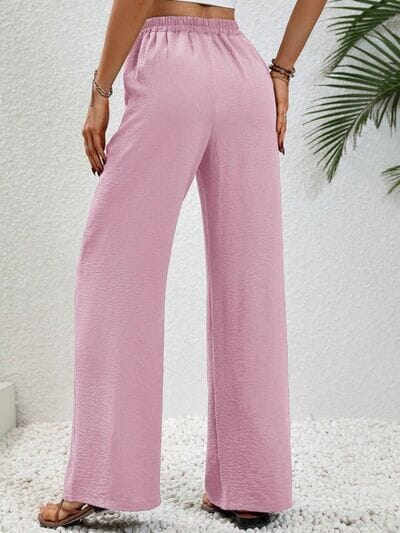 Wide Leg Drawstring Pants - Sydney So Sweet