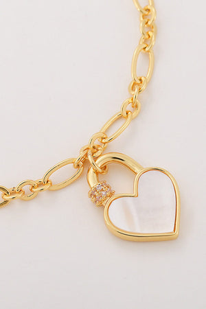 Heart Lock Charm Bracelet - Sydney So Sweet