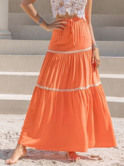 High Waist Maxi Tiered Skirt - Sydney So Sweet