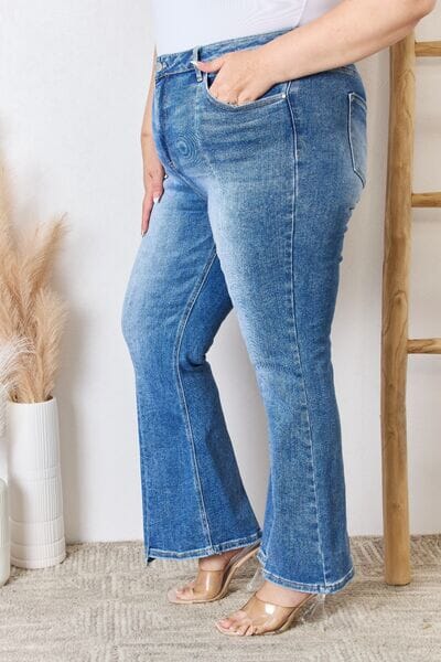 RISEN Full Size High Rise Ankle Flare Jeans - Sydney So Sweet