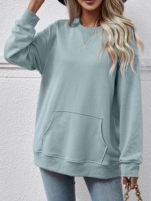 Long Sleeve Pocket Sweatshirt - Sydney So Sweet