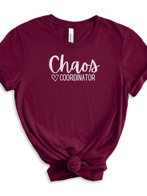Chaos Coordinator Mom T-Shirt Bella + Canvas Unisex Jersey Short Sleeve Tee - Many Colors - Sydney So Sweet