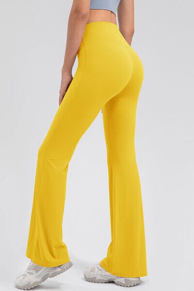 High Waist Straight Active Pants - Sydney So Sweet