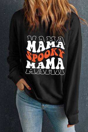 Long Sleeve SPOOKY MAMA Sweatshirt - Sydney So Sweet