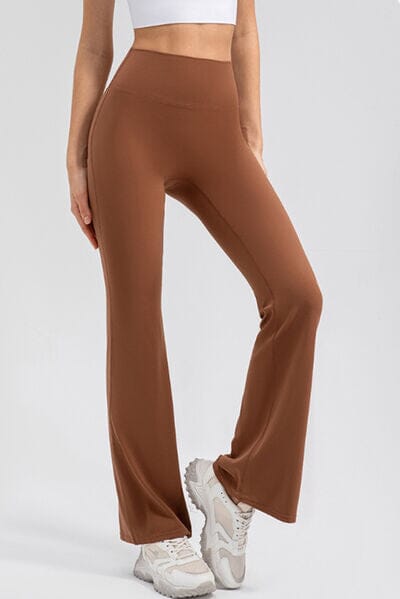 High Waist Straight Active Pants - Sydney So Sweet