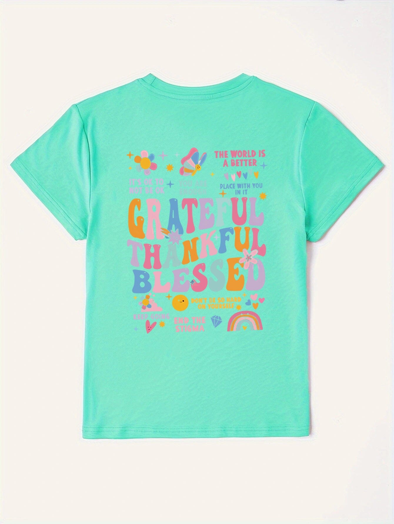 Grateful Thankful Blessed Women's Graphic Short Sleeve T-Shirt - Sydney So Sweet