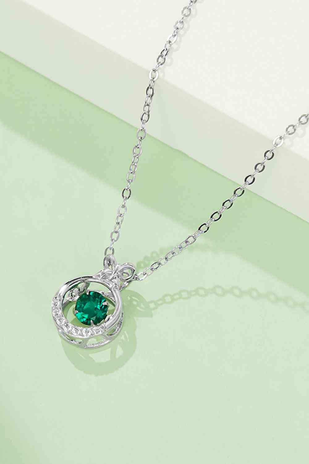 Lab-Grown Emerald Pendant Necklace - Sydney So Sweet