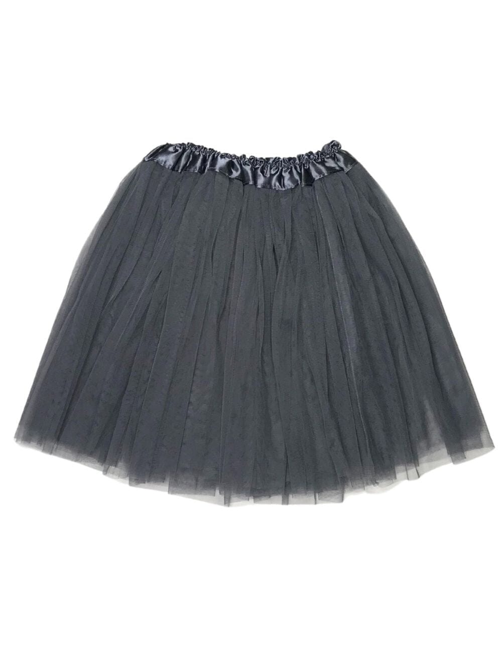 Dark Gray Plus Size Adult Tutu Skirt - Women's Plus Size 3- Layer Basic Ballet Costume Dance Tutus - Sydney So Sweet