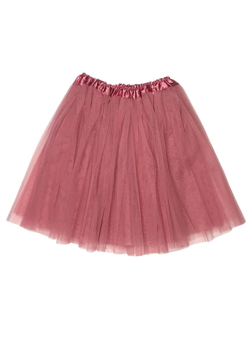 Dusty Rose Plus Size Adult Tutu Skirt - Women's Plus Size 3- Layer Basic Ballet Costume Dance Tutus - Sydney So Sweet