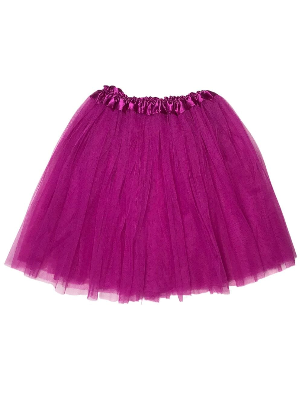 Fuchsia Tutu Skirt for Women – 3-Layer Tulle Ballet Skirt for Costume, Dress-Up, Dance, & Cosplay - Sydney So Sweet